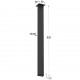 SQUARE LEG 30x60 / MAT BLACK